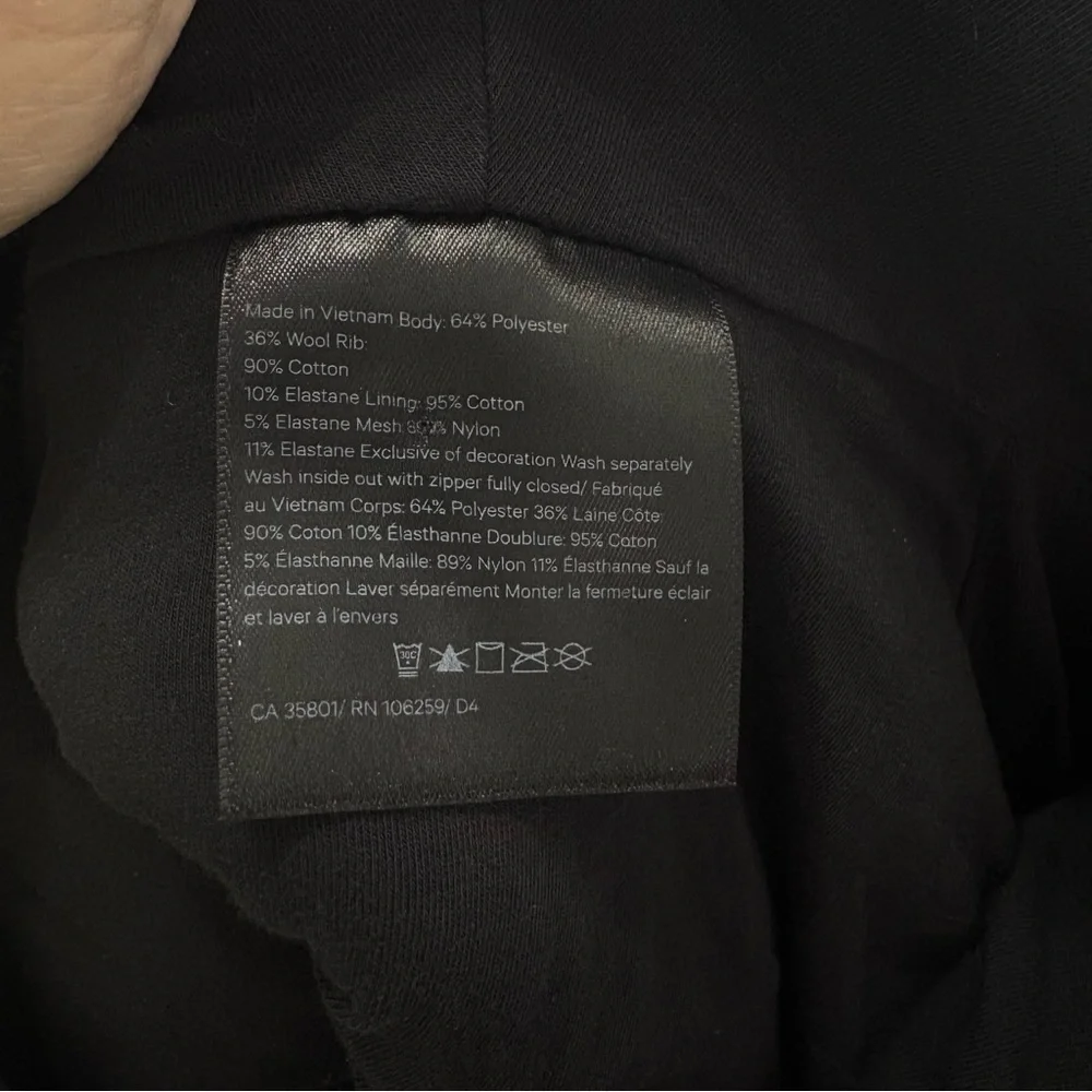 Lululemon Scuba Oversized Sherpa 1/2 Zip Pullover Black Hooded Size XS/Small - Picture 7 of 9